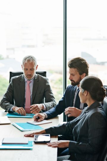 Meeting with lawyer to discuss Power of Sale Clause in a Trust Deed.