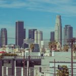An image showing Downtown Los Angeles at sunset, where there’s a higher number of Los Angeles commercial foreclosures.